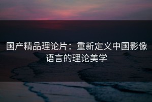 国产精品理论片：重新定义中国影像语言的理论美学