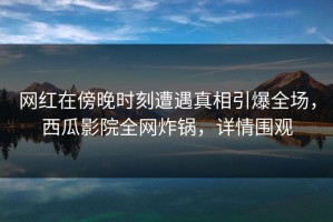 网红在傍晚时刻遭遇真相引爆全场，西瓜影院全网炸锅，详情围观